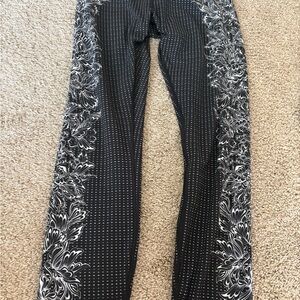 lululemon athletica Black and White Patterned Leggings